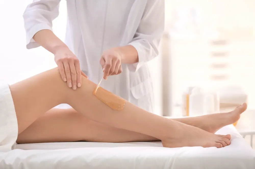 epilation jambe cire